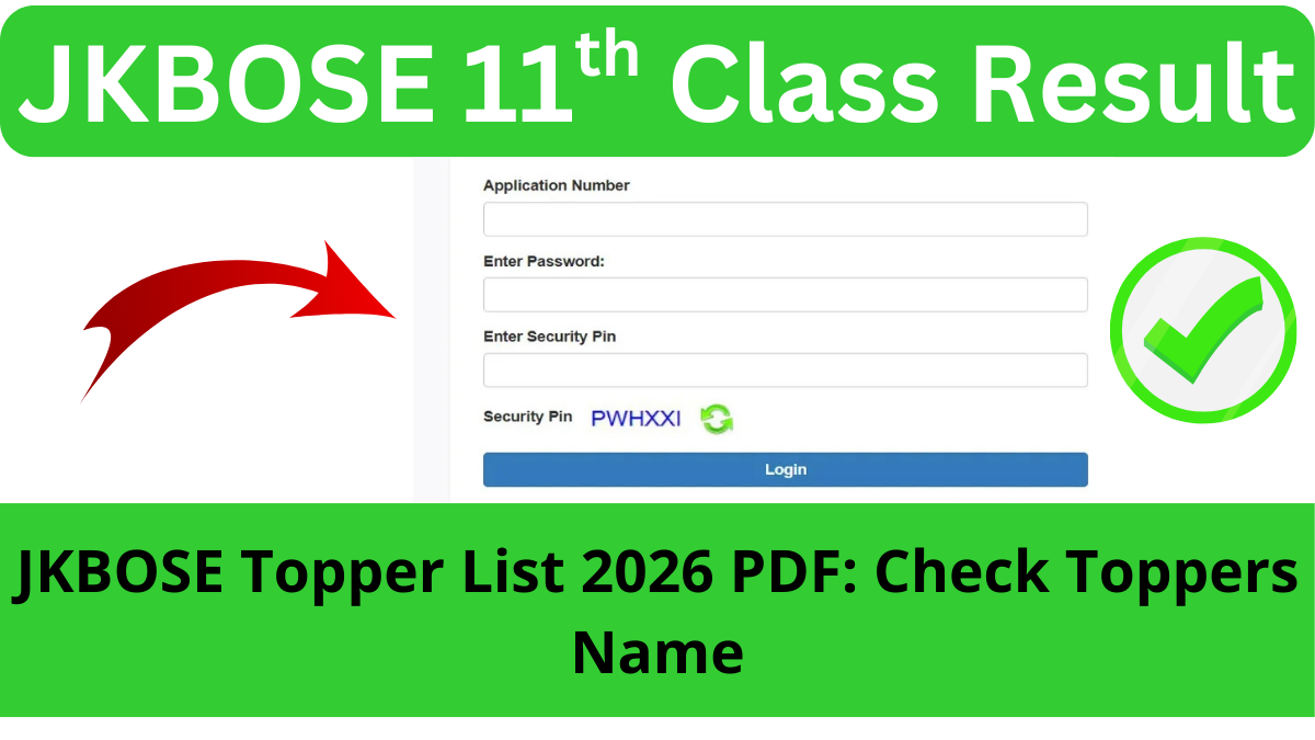 JKBOSE 11th Class Result 2026 Roll Number