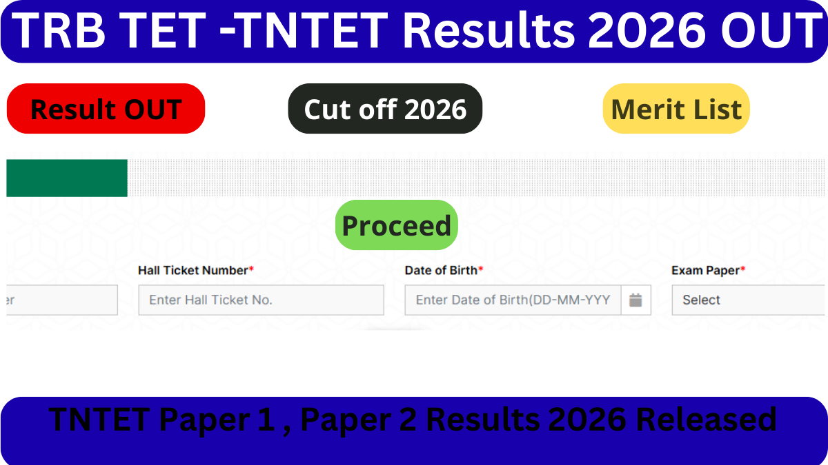 TNTET Results 2026