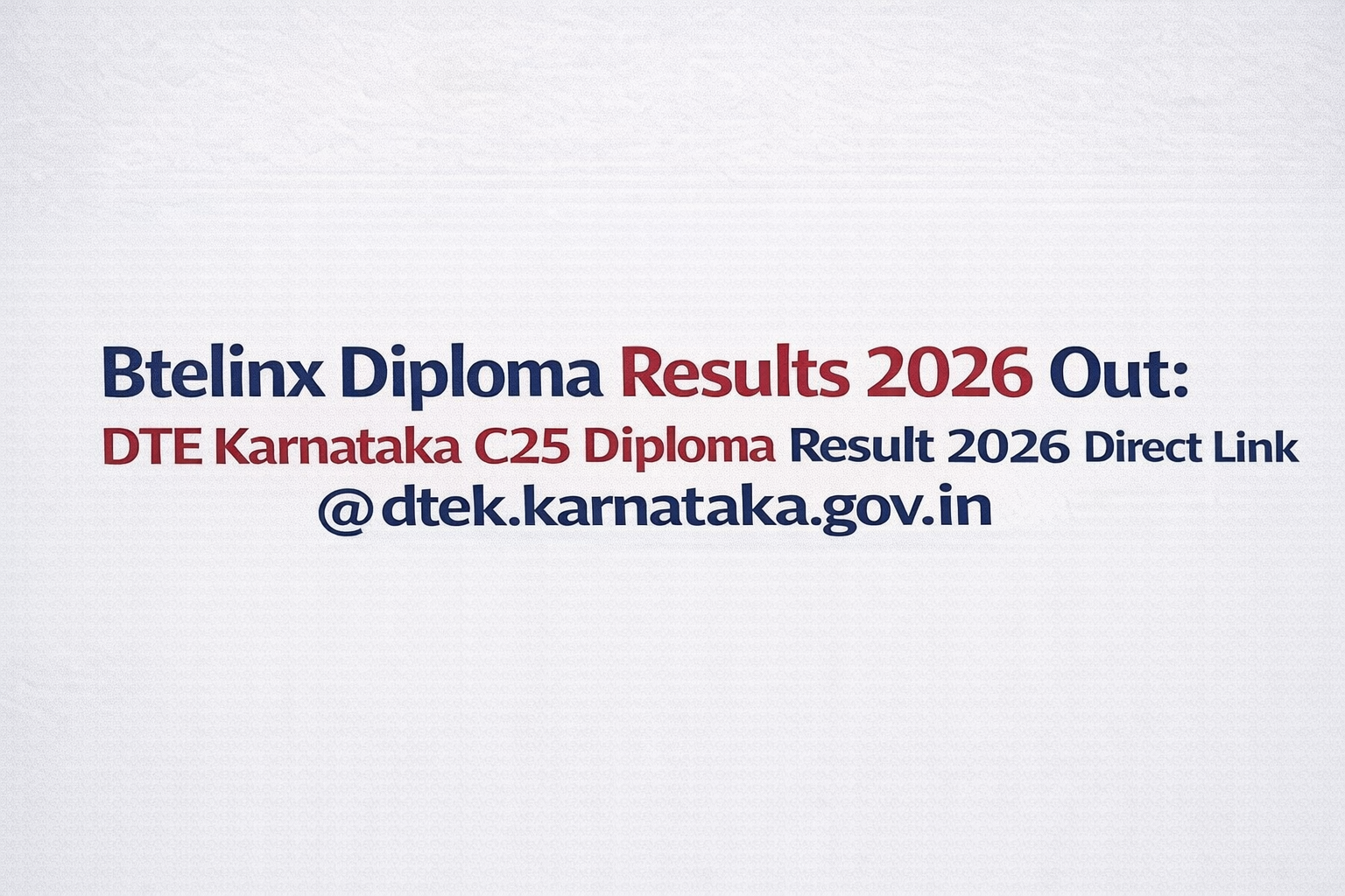 Btelinx Diploma Results 2026