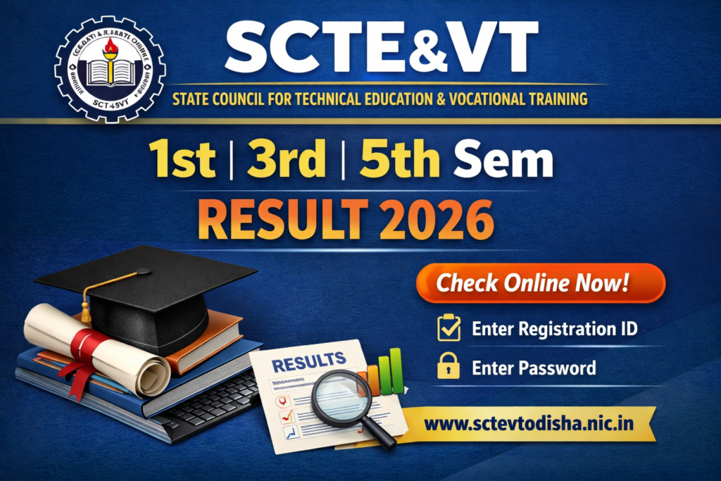 scte&vt 3rd Semester Result 2026 | SCTEVT 5th Semester Result 2026 Released